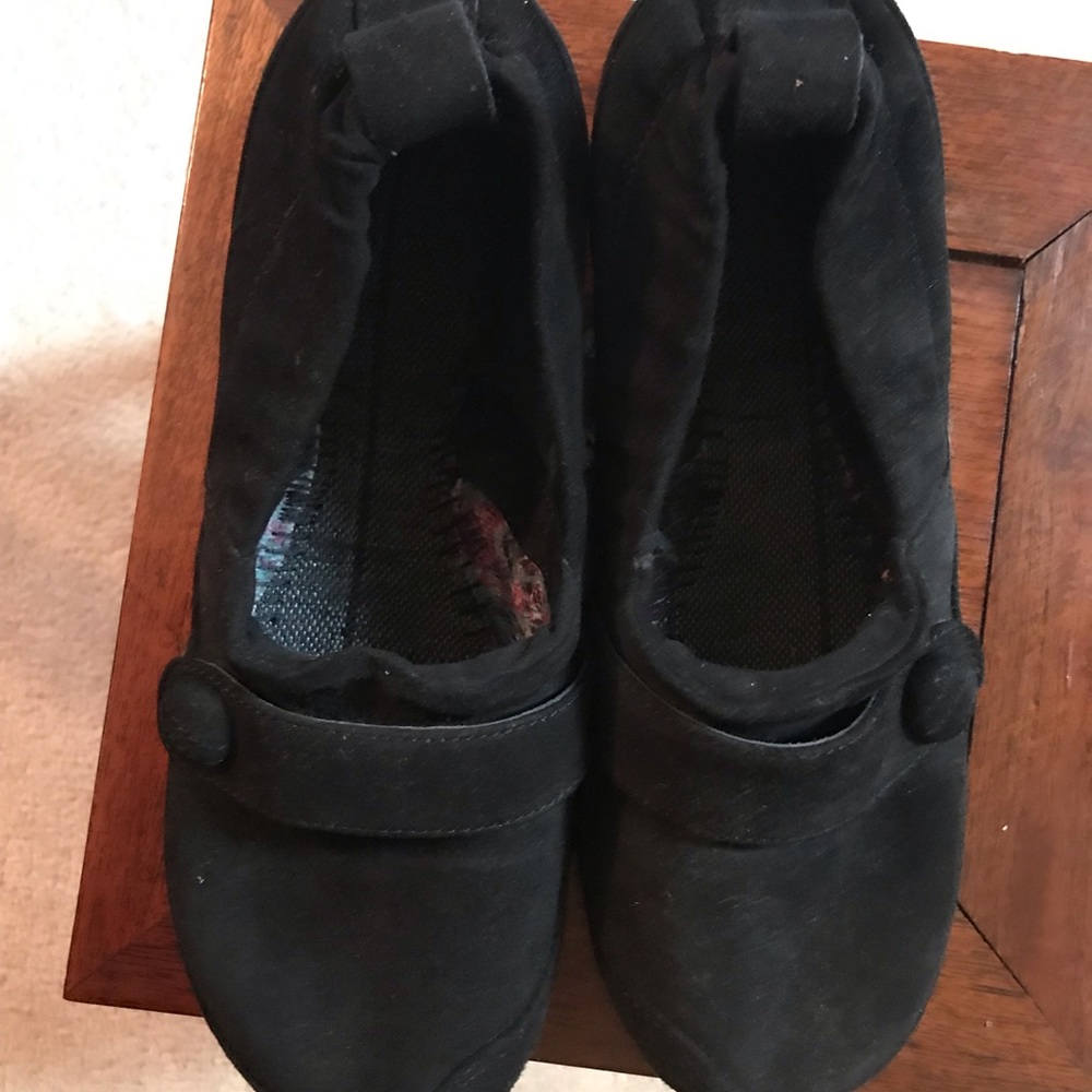 Dansko Carol Black Suede Slip On Loafer Flats Shoes Women's Size 36 (2711100200)